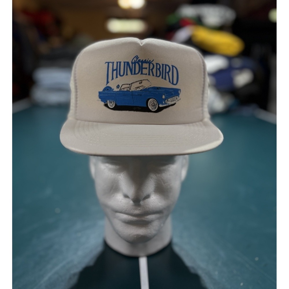Vintage Ford‎ Thunderbird 1956 Classic Car Graphic Hat Cap Trucker Snapback Mesh
